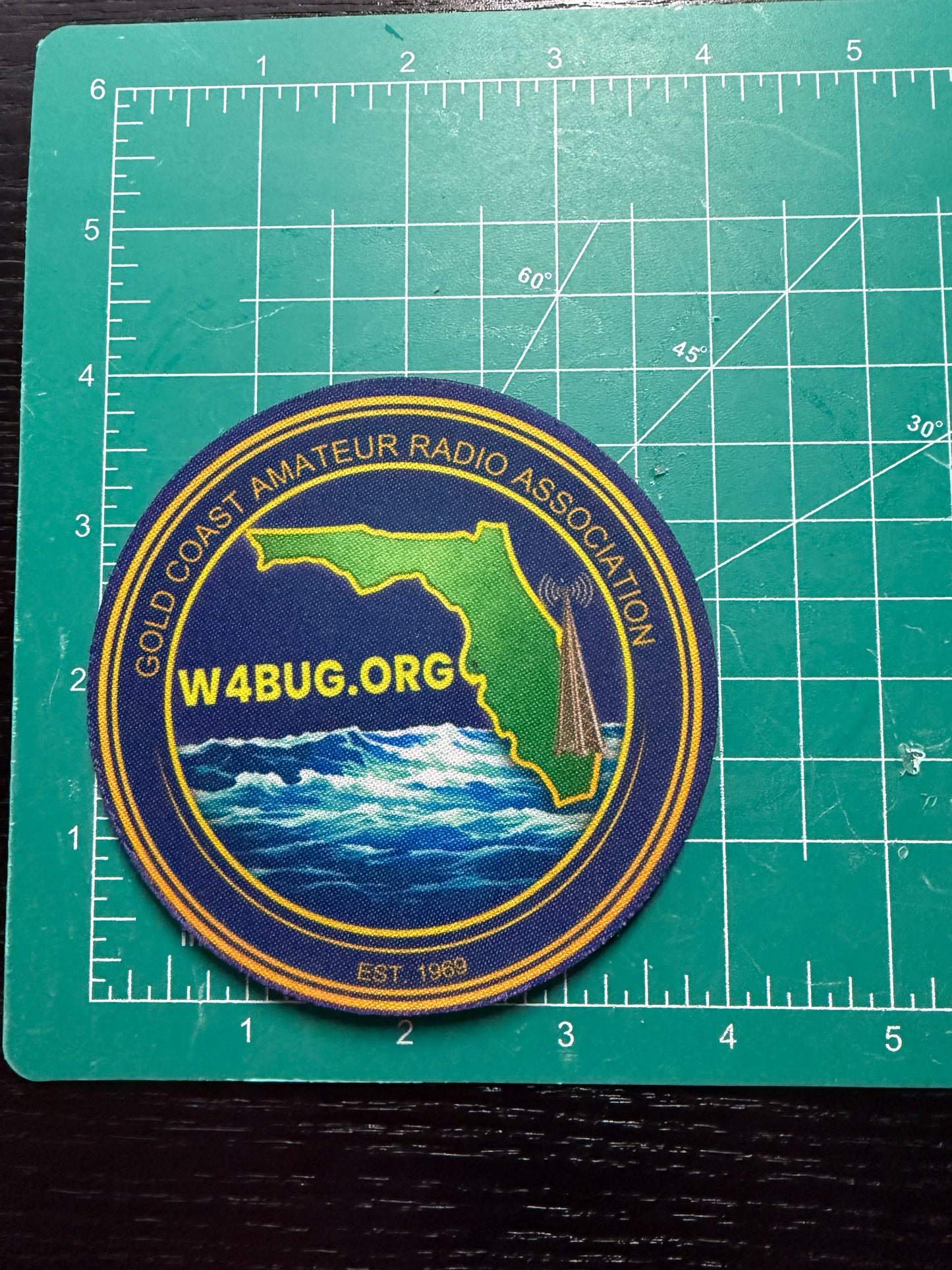 GCARA W4BUG Club Logo Neoprene Drink Coaster 4" Round