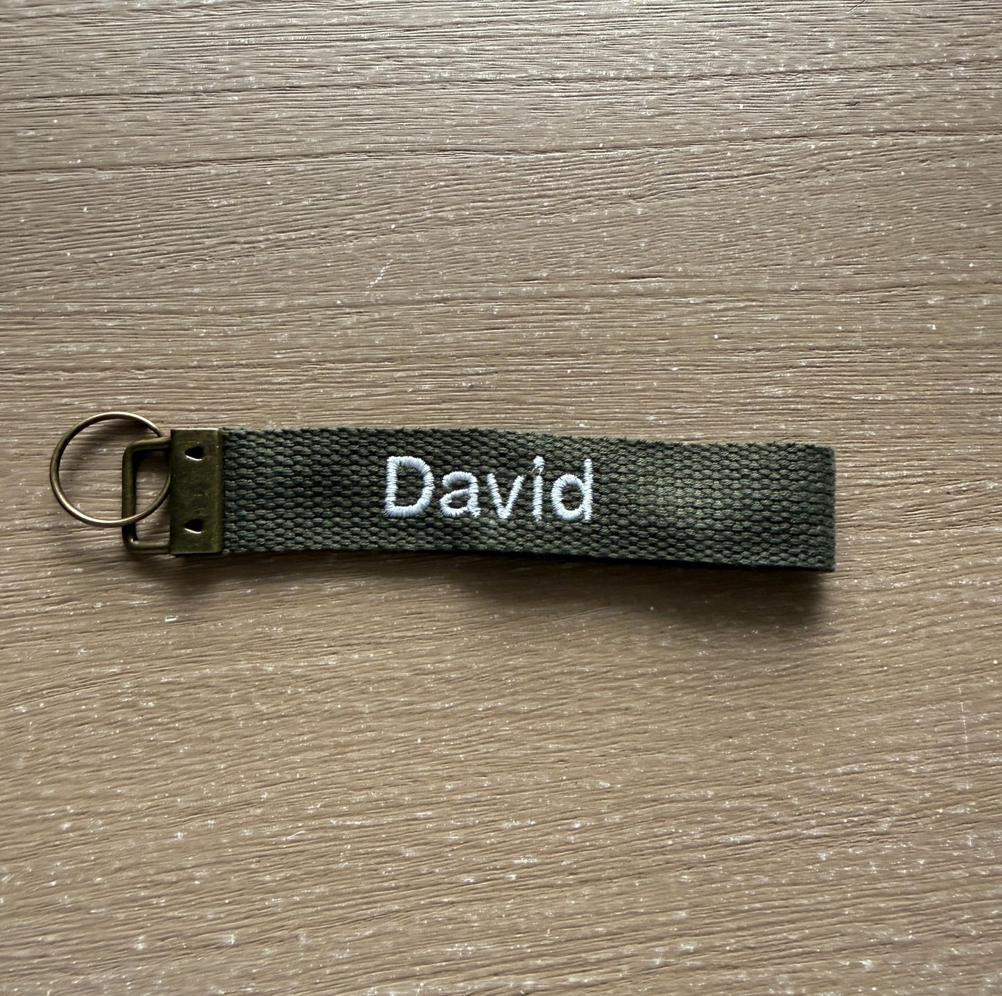 HamReady Personalized Embroidered Cotton Web Key Fob