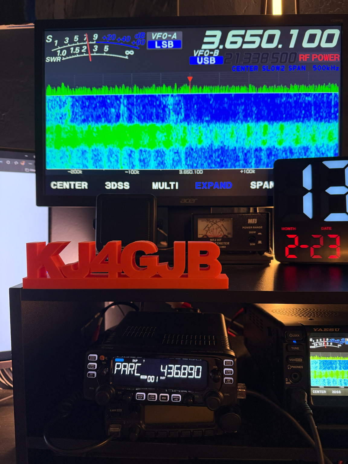 Personalized 3D Printed Ham Radio or GMRS Call Sign Desk Plate