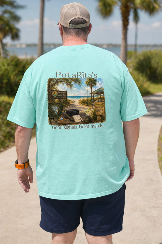 POTA-Rita™Radio T-Shirt – HamReady Coastal Series