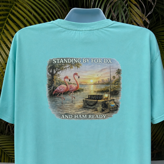 Standing By for DX Ham Radio T-Shirt – HamReady Coastal Series