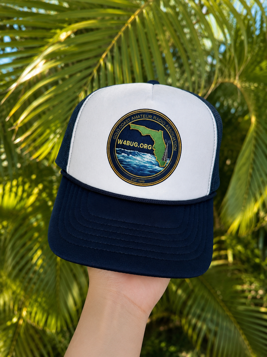 Custom Printed Ham Radio Club Logo Trucker Hat