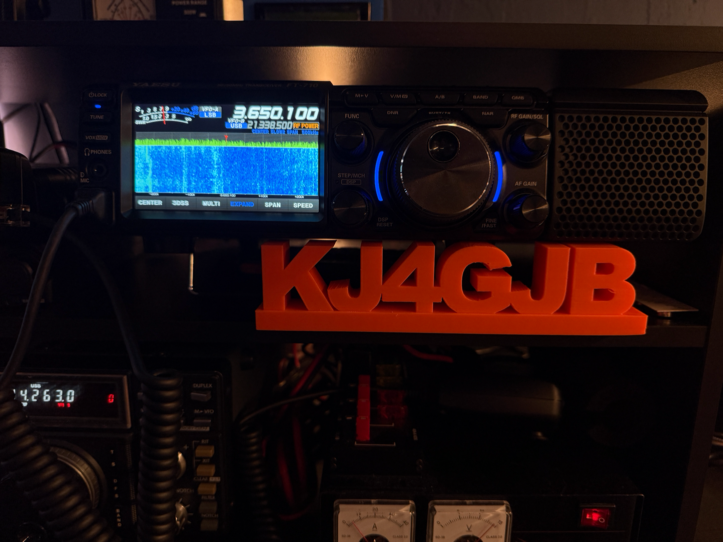 Personalized 3D Printed Ham Radio or GMRS Call Sign Desk Plate