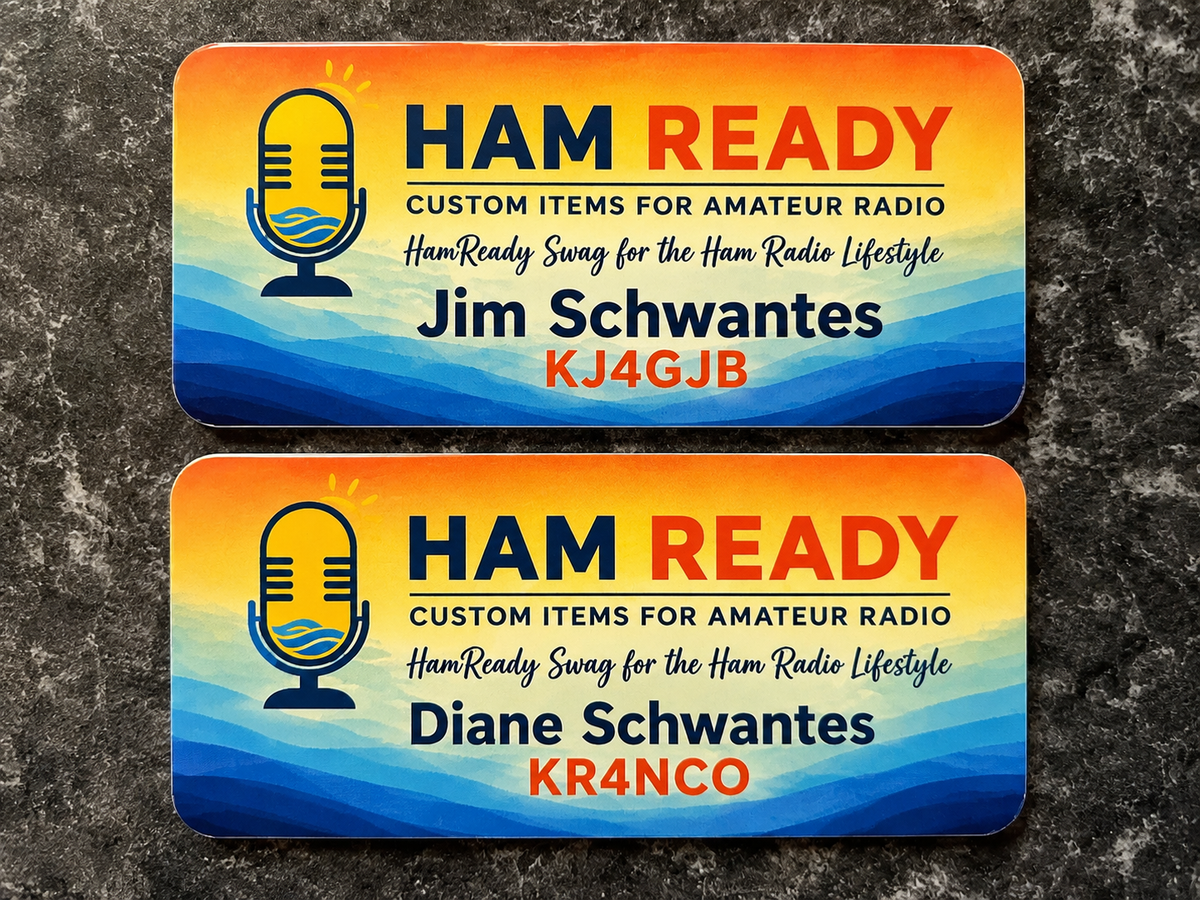 Personalized Magnetic Aluminum Name Badge
