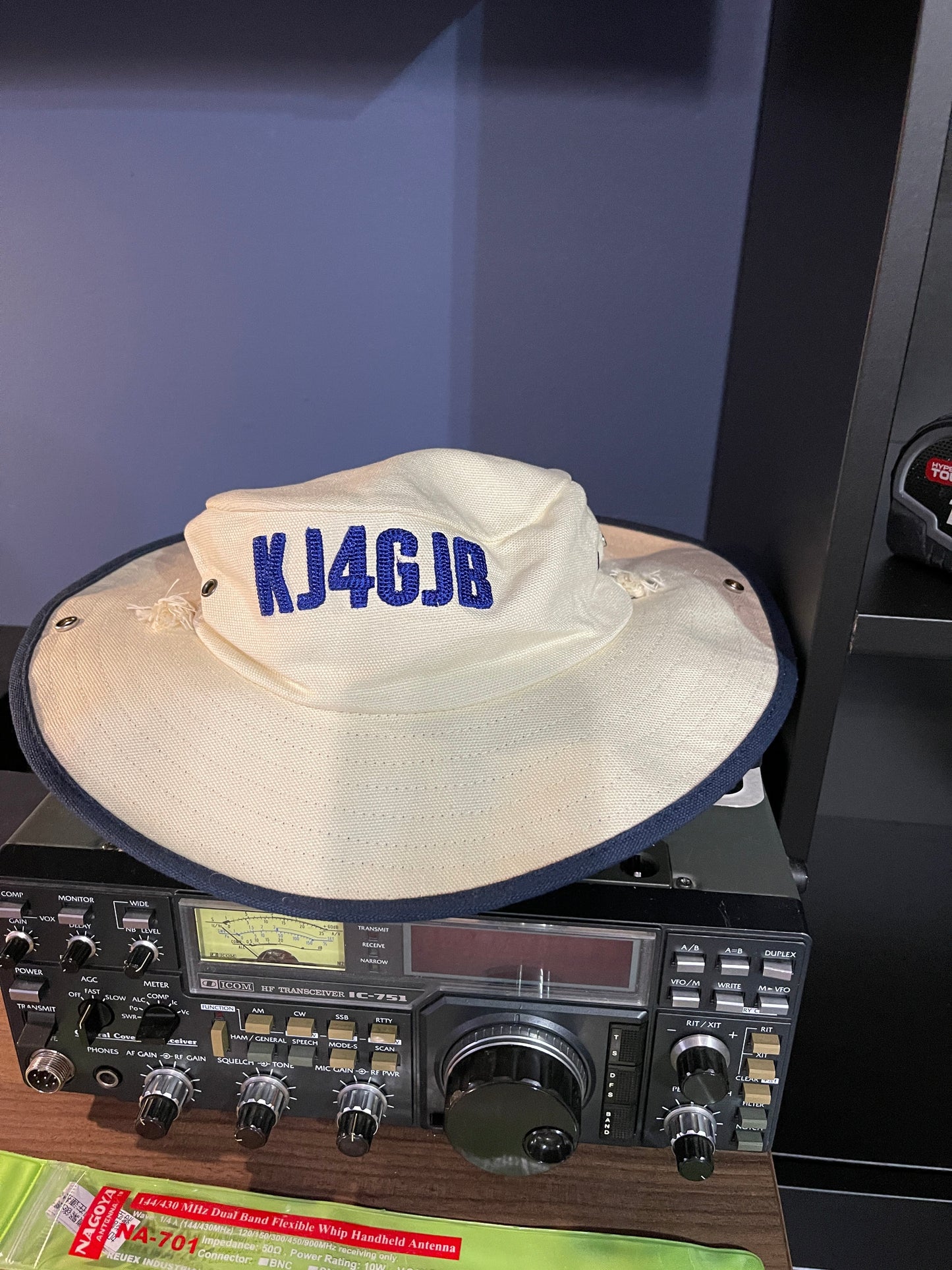 Custom Ham Radio Call Sign Outback Boonie Hat | Flat or 3D Puff Embroidery