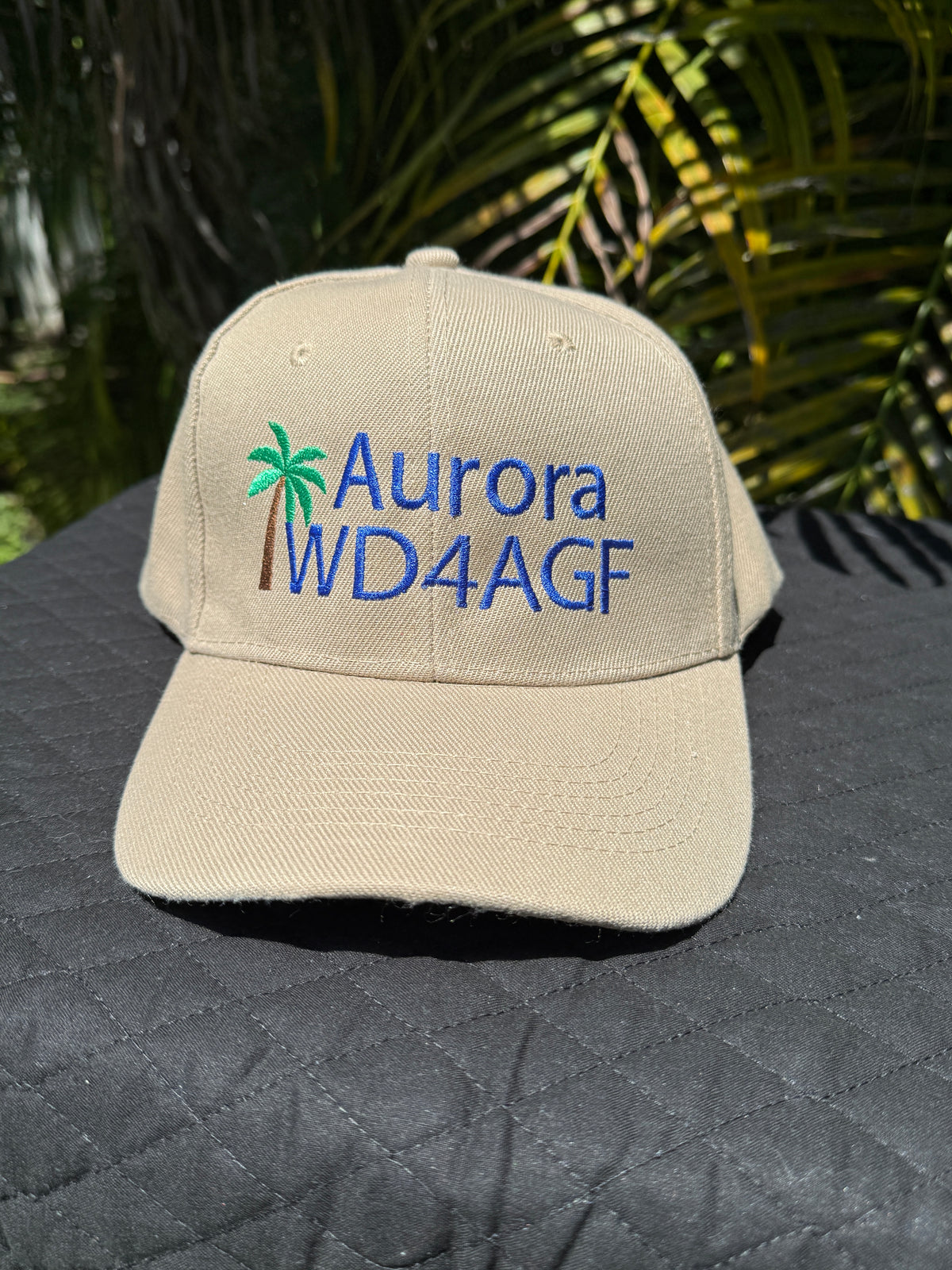 Custom Embroidered Ham Radio Call Sign Hat – Palm Tree