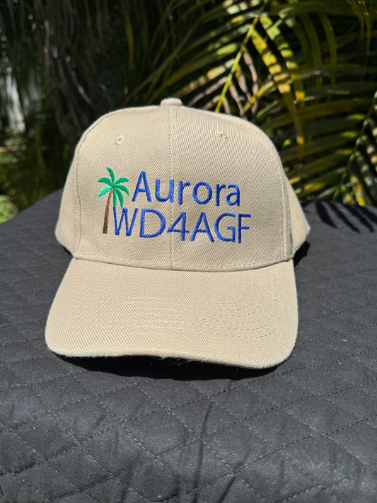Custom Embroidered Ham Radio Call Sign Hat – Palm Tree