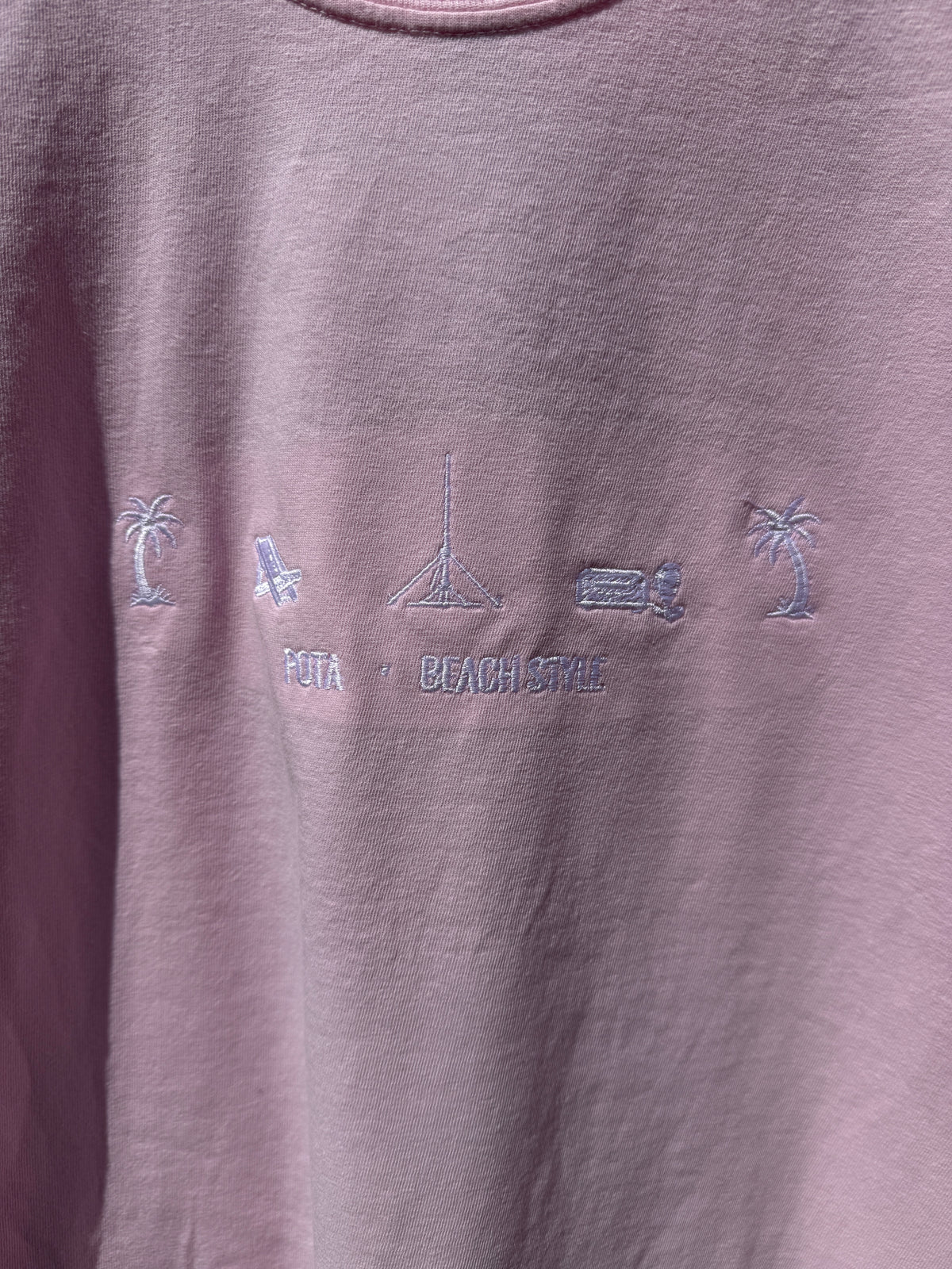 POTA Style – Beach Embroidered T-Shirt