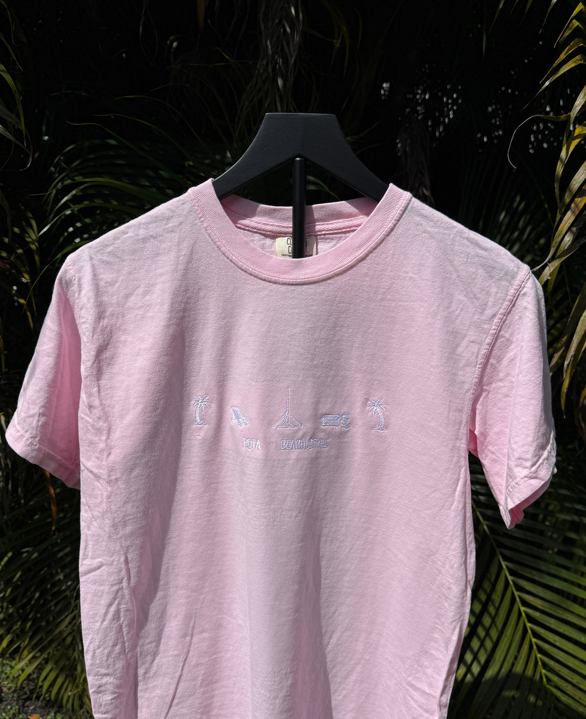 POTA Style – Beach Embroidered T-Shirt