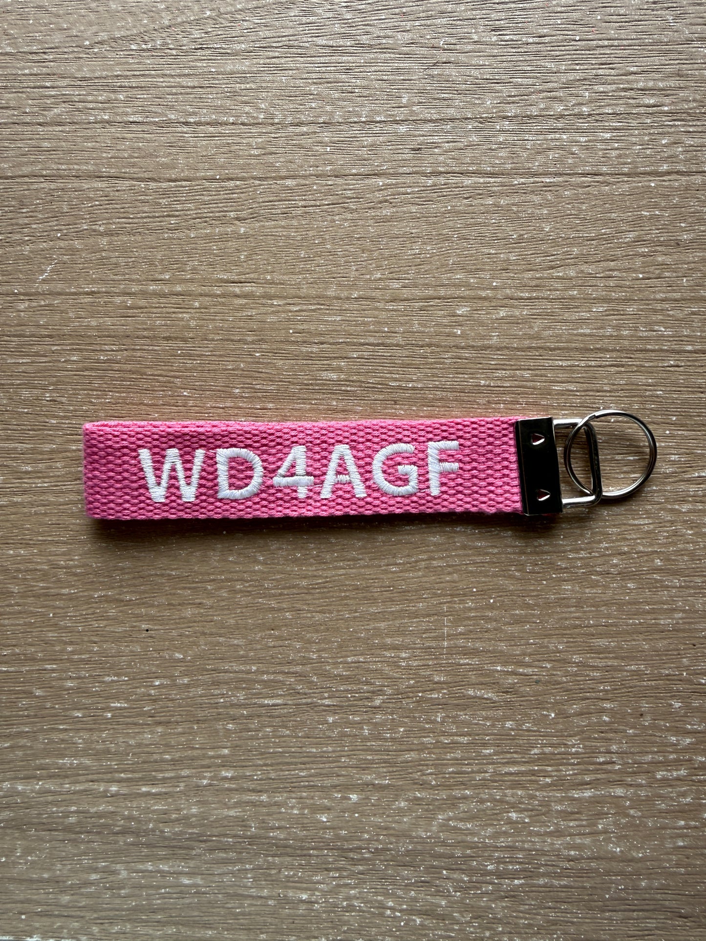 HamReady Personalized Embroidered Cotton Web Key Fob