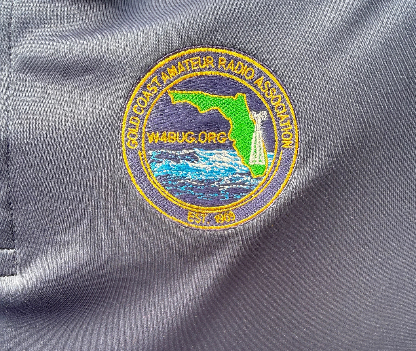 GCARA Embroidered Club Mens Polo Gold Coast Amateur Radio