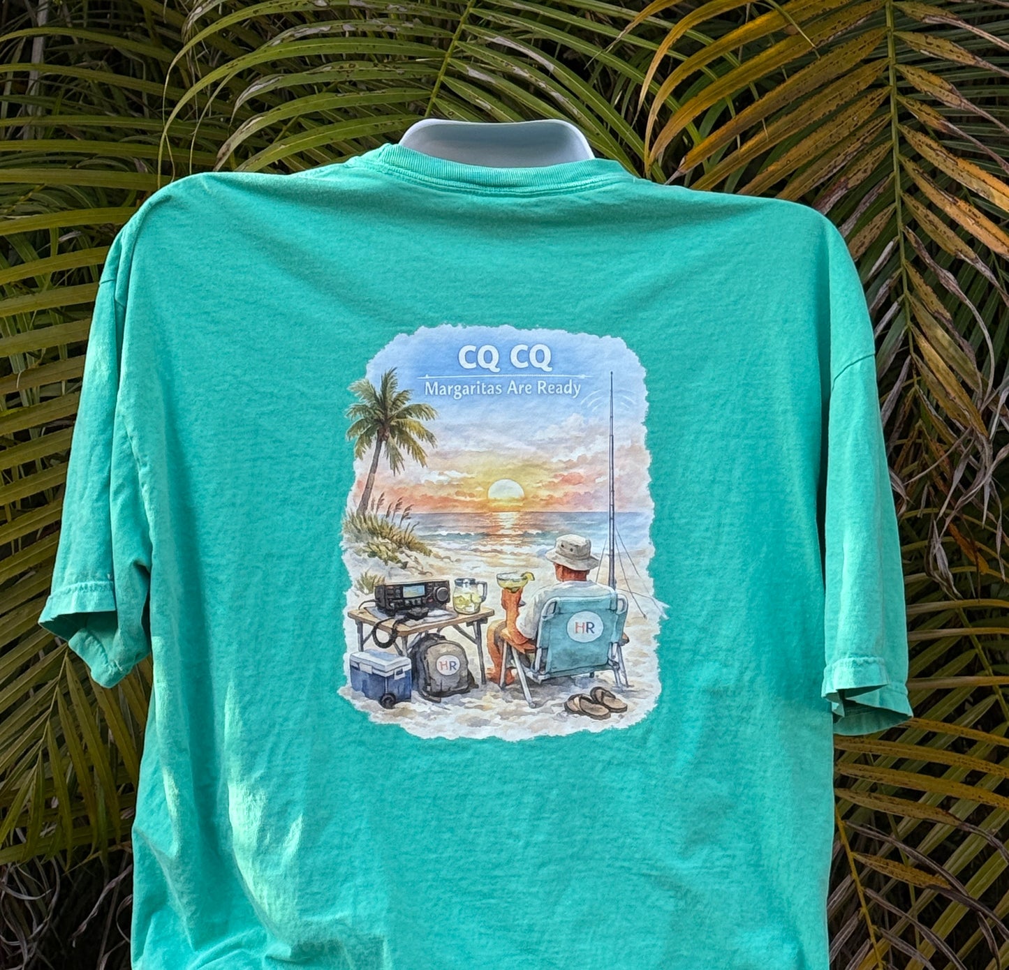 CQ CQ Margaritas Are Ready Ham Radio T-Shirt – HamReady Coastal Series