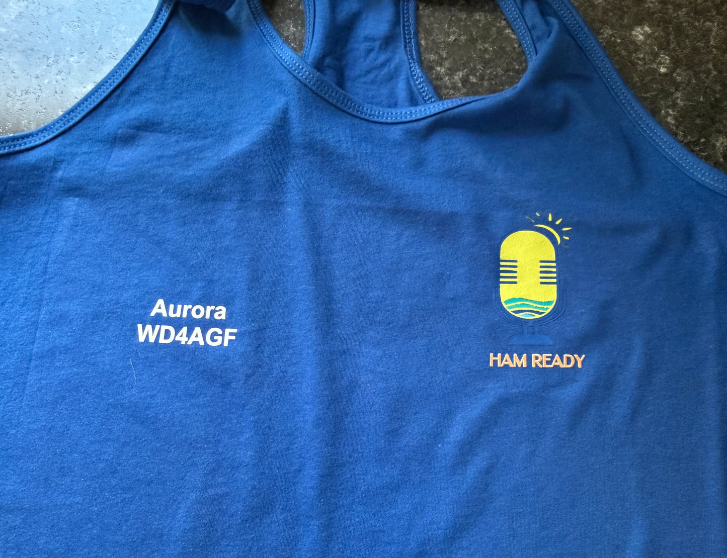 Standing By for DX Ham Radio Ladies Tank Top  HamReady Coastal Series