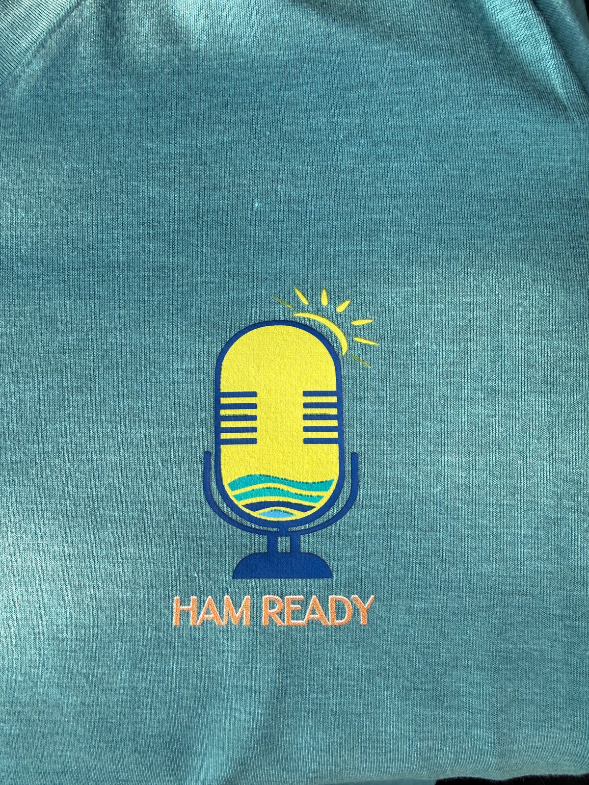 Sunset Signals & Coastal Vibes Women's Coastal Ham Radio Shirt
