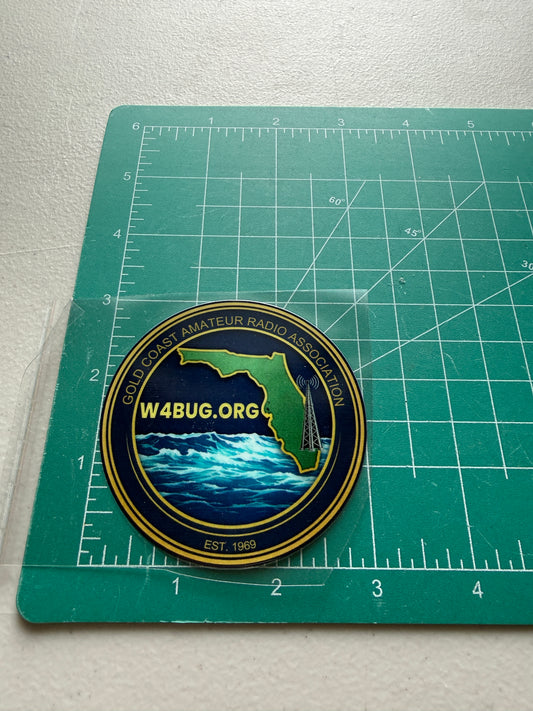 Gold Coast Amateur Radio Club Official Logo Branded Full Color UV rated 3 inch Decals