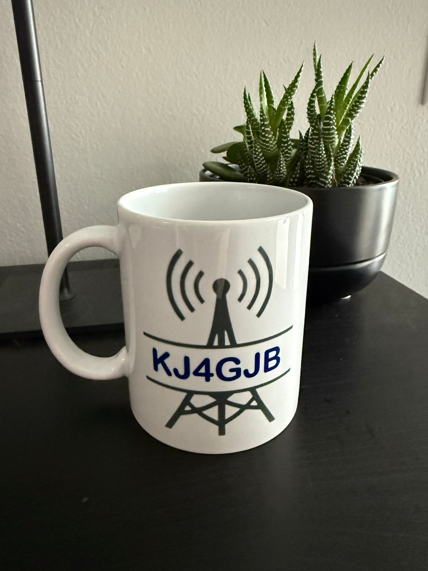GCARA & Ham Radio Antenna White Ceramic Coffee Mug - 11 oz