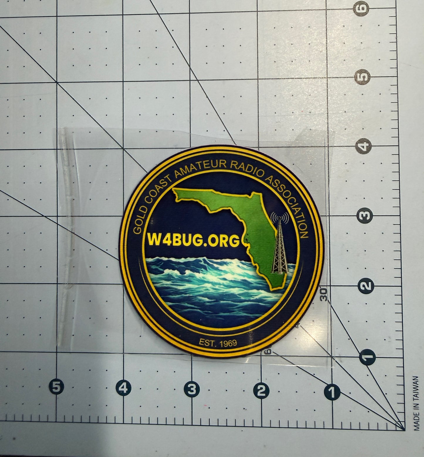 Gold Coast Amateur Radio Club Official Logo Branded Full Color UV rated 3 inch Decals