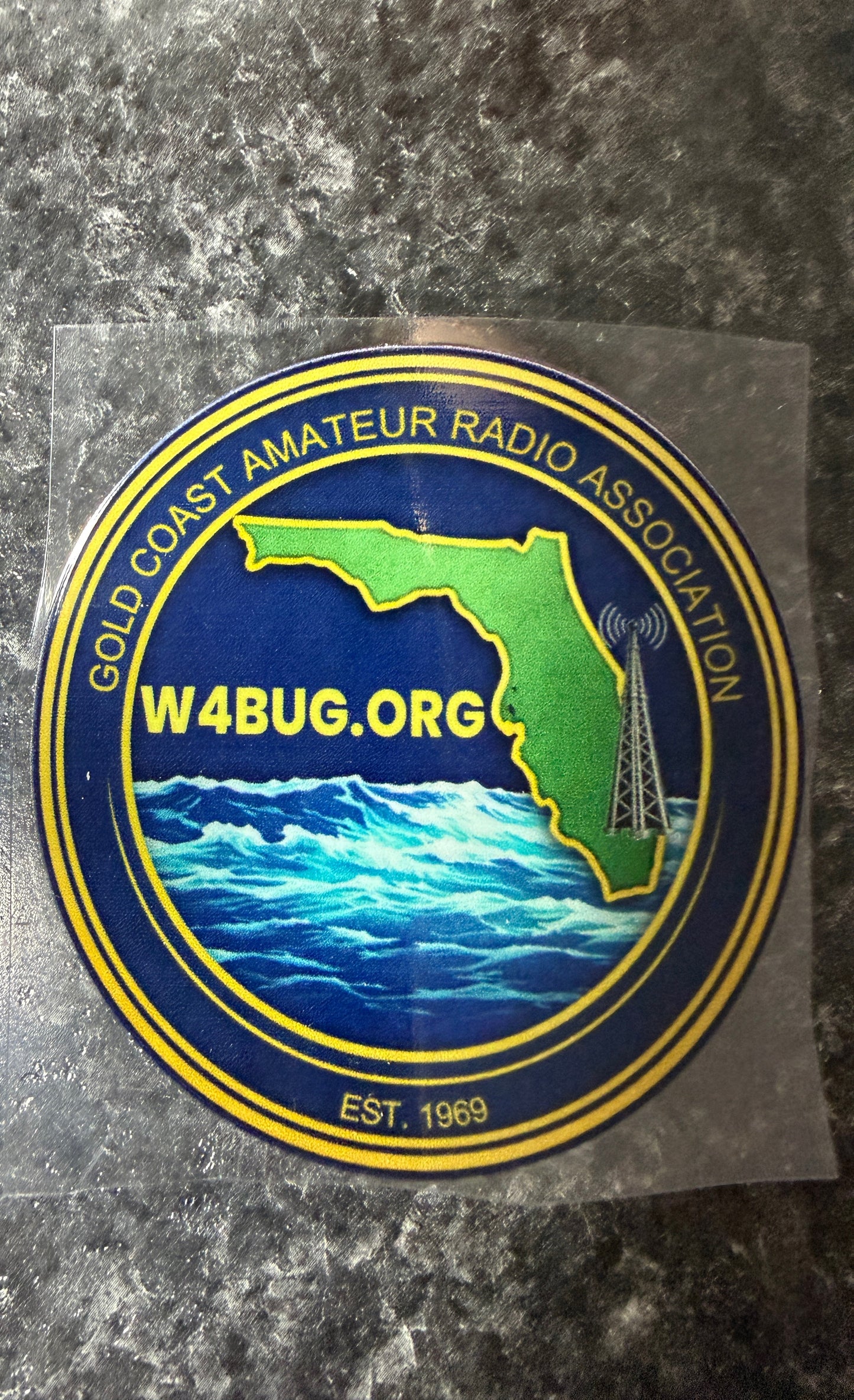Gold Coast Amateur Radio Club Official Logo Branded Full Color UV rated 3 inch Decals