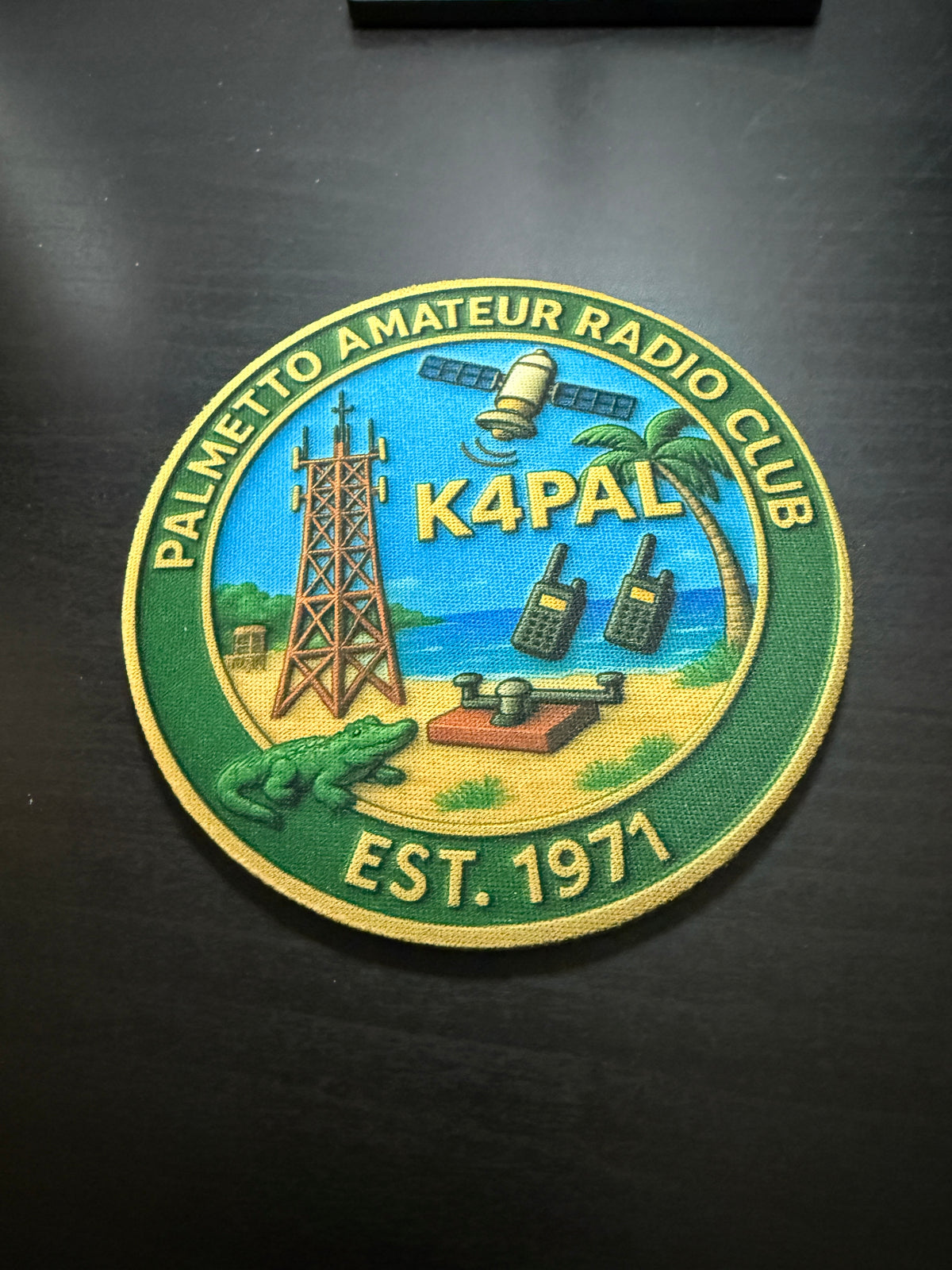 K4PAL PARC Hoppers Club Logo Neoprene Drink Coaster  4" Round