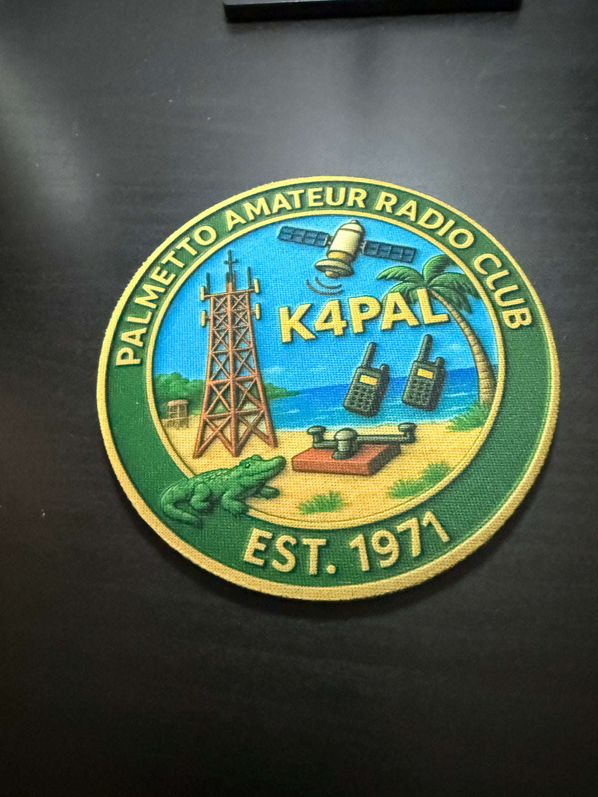 K4PAL PARC Hoppers Club Logo Neoprene Drink Coaster  4" Round
