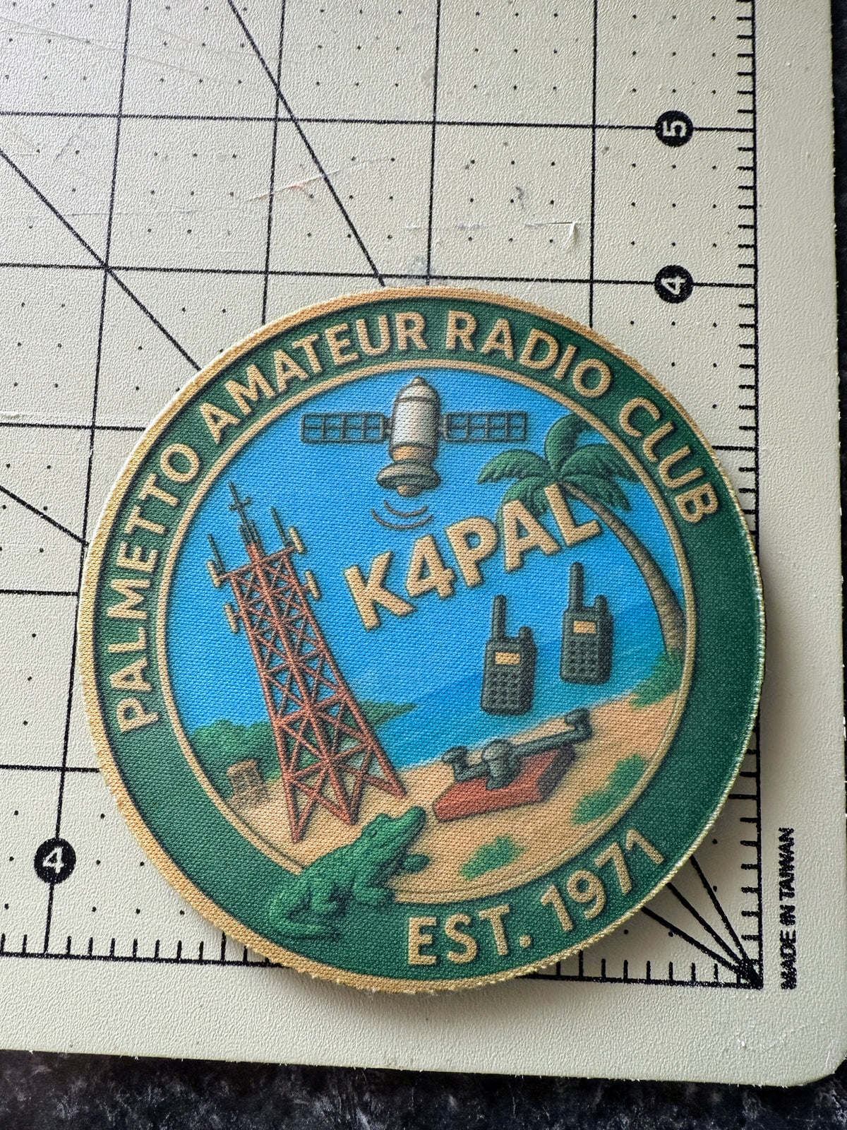 K4PAL PARC Hoppers Club Logo Neoprene Drink Coaster  4" Round