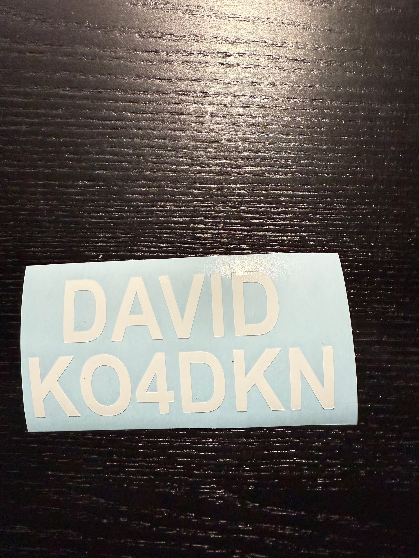 Amateur Radio Call Sign Vinyl Decals