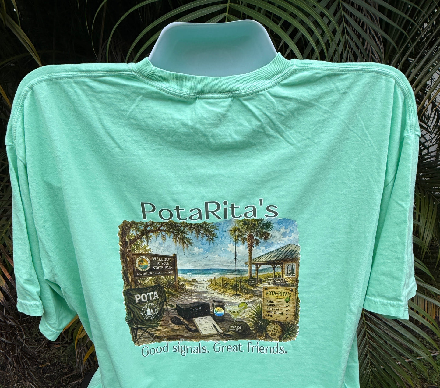 POTA-Rita™Radio T-Shirt – HamReady Coastal Series