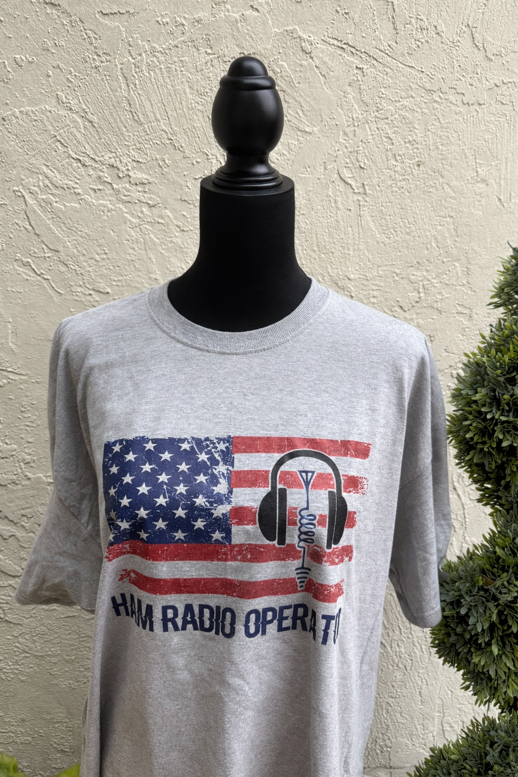 American Flag Ham Radio Operator T-shirt with or without call sign