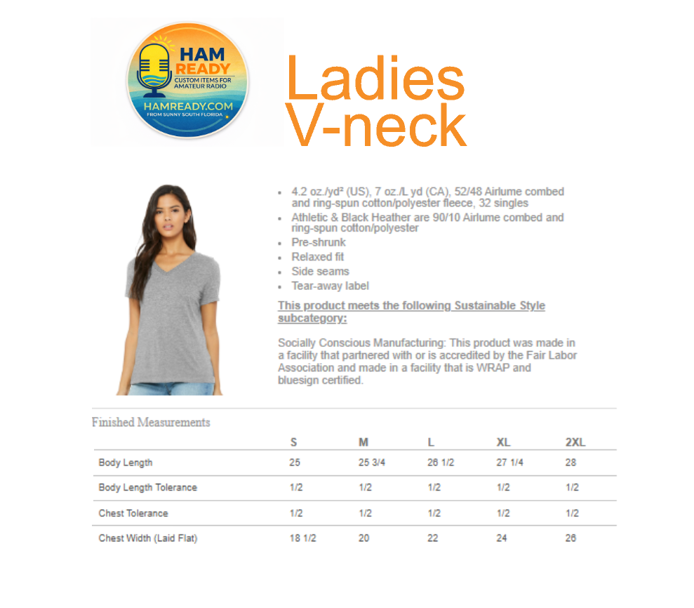 Sunset Signals & Coastal Vibes Women's Coastal Ham Radio Shirt