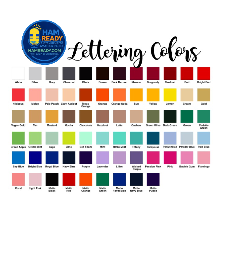 Custom Ham Radio Call Sign T-shirt